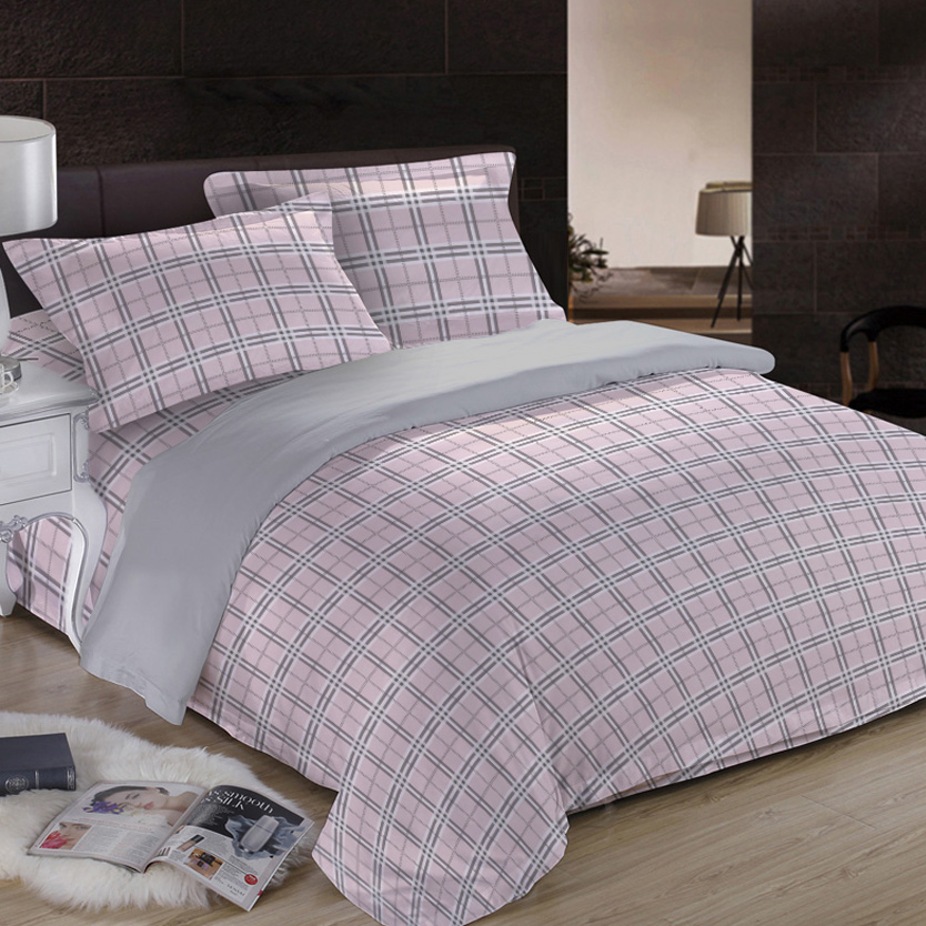 学生粉色床品三件套（床单＋被罩＋枕套）（规格见详情图）